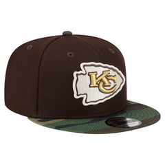 Kansas City Chiefs Adult Burnt Wood Camo 9FIFTY Snapback Hat - Dark Brown online