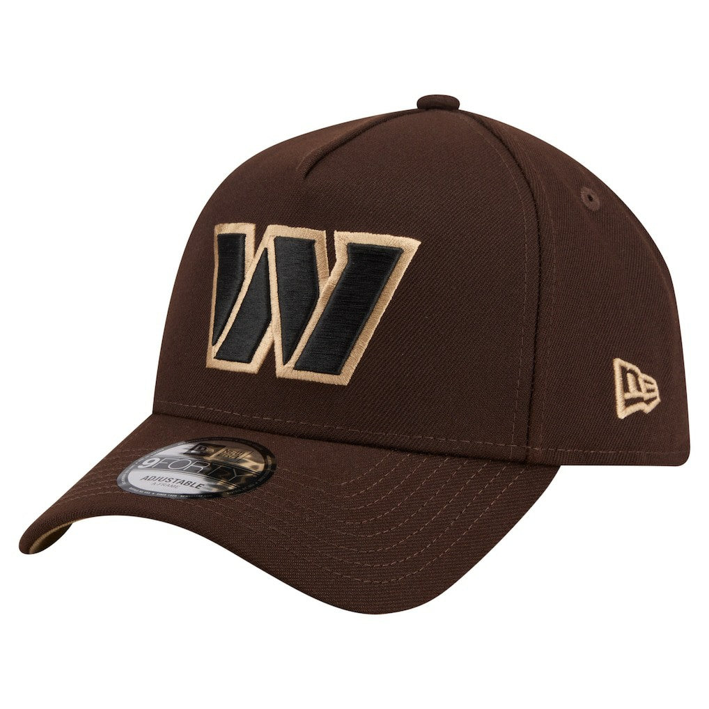 Washington Commanders New Era Burnt Wood A-Frame 9FORTY Adjustable Hat - Dark Brown online