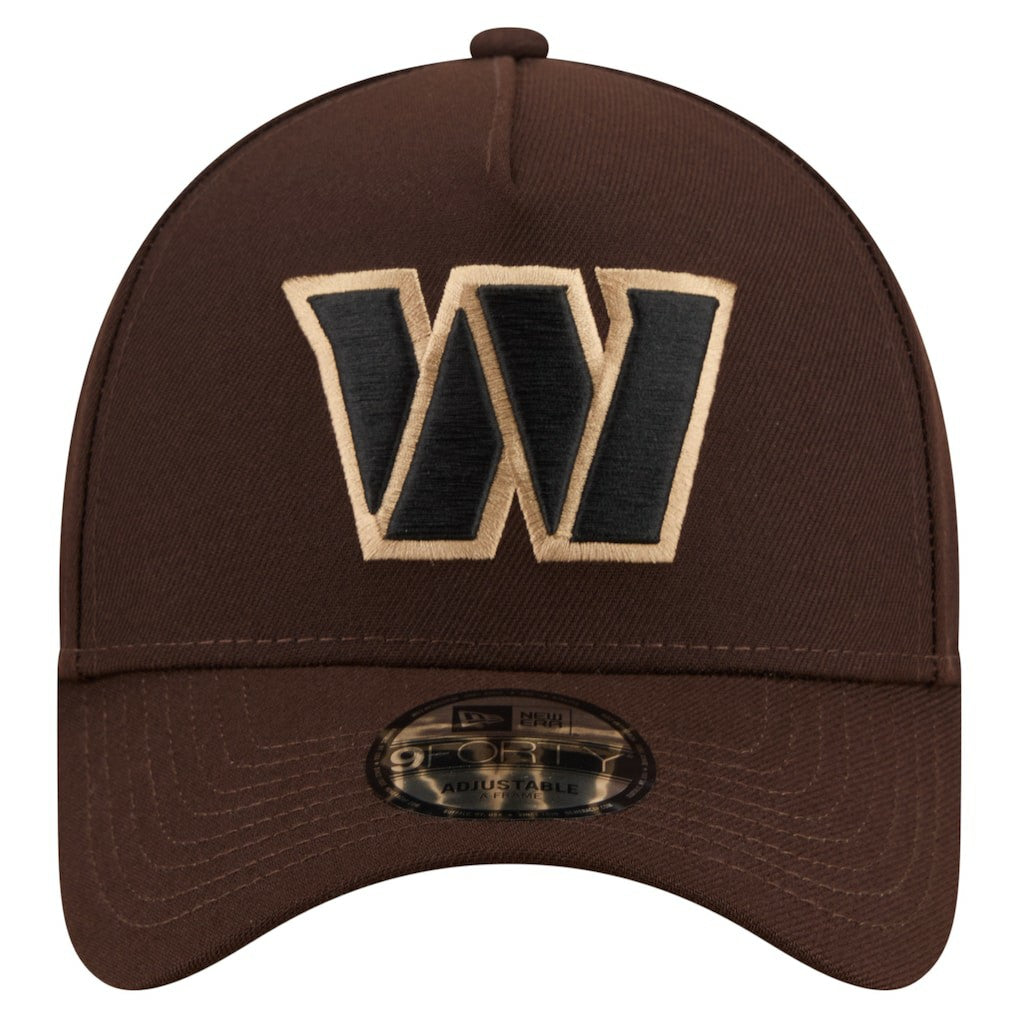Washington Commanders New Era Burnt Wood A-Frame 9FORTY Adjustable Hat - Dark Brown online