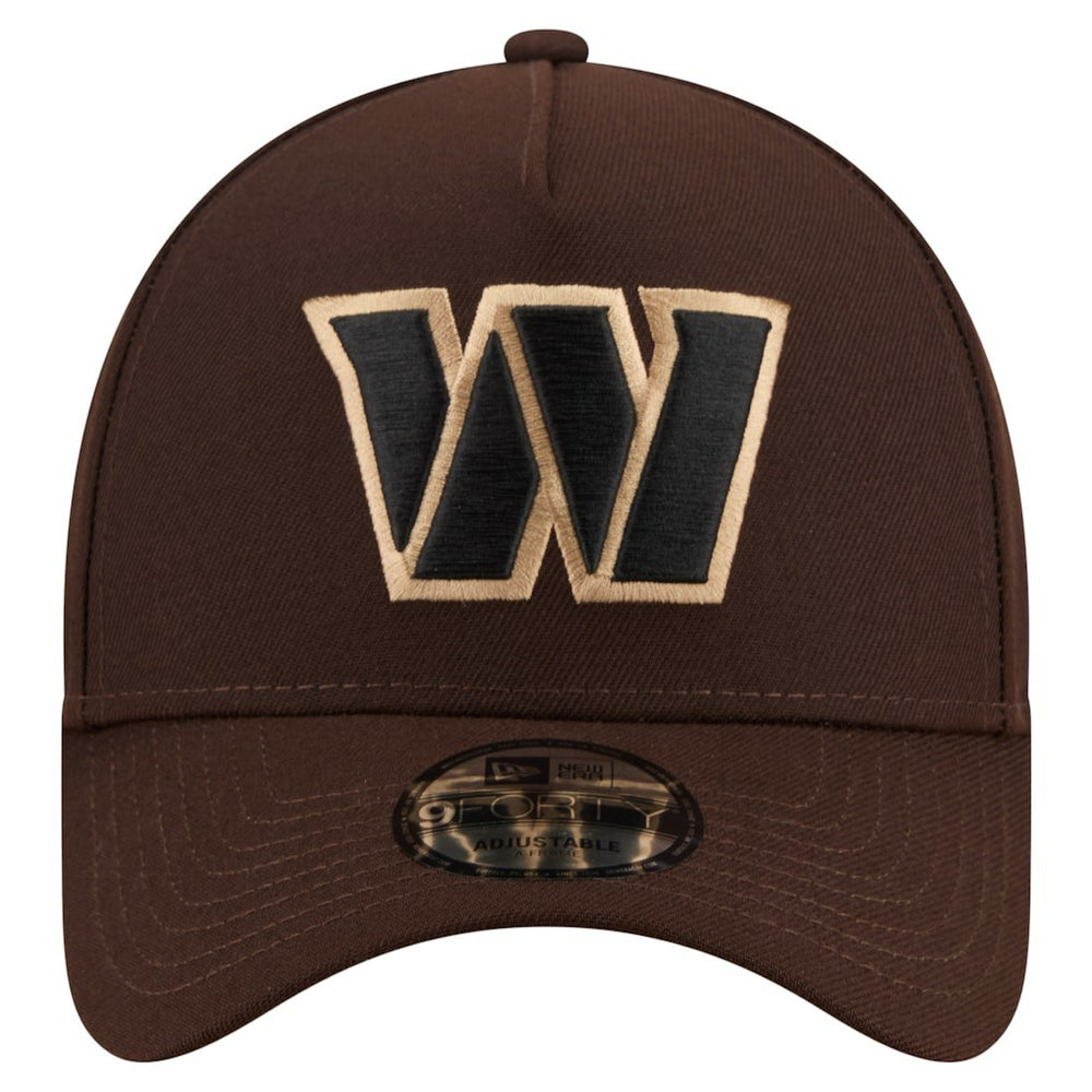 Washington Commanders New Era Burnt Wood A-Frame 9FORTY Adjustable Hat - Dark Brown online