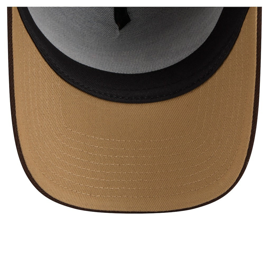 Baltimore Ravens New Era Burnt Wood A-Frame 9FORTY Adjustable Hat - Dark Brown for sale