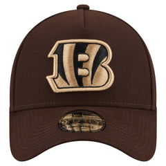 Cincinnati Bengals New Era Burnt Wood A-Frame 9FORTY Adjustable Hat - Dark Brown outlet