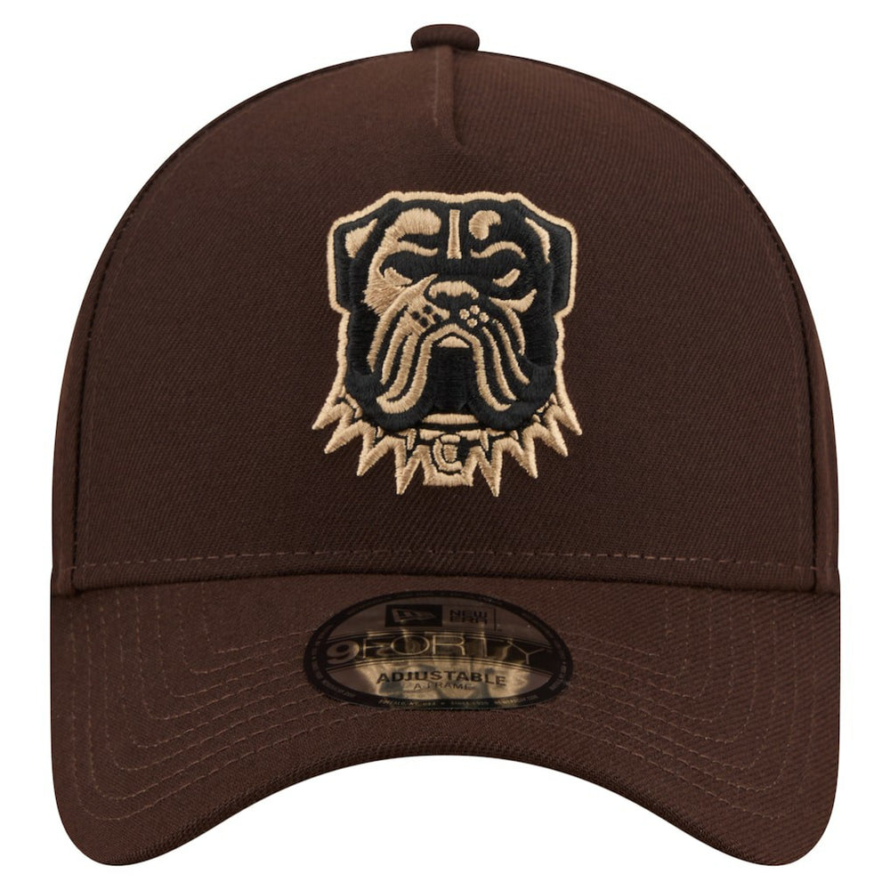 Cleveland Browns New Era Burnt Wood A-Frame 9FORTY Adjustable Hat - Dark Brown sale