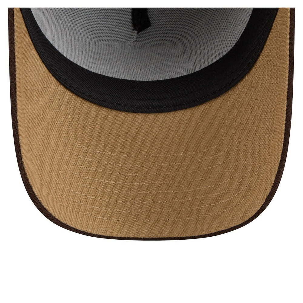 Cleveland Browns New Era Burnt Wood A-Frame 9FORTY Adjustable Hat - Dark Brown sale