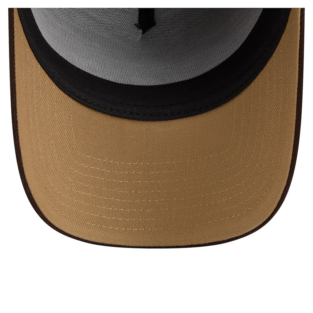 Detroit Lions New Era Burnt Wood A-Frame 9FORTY Adjustable Hat - Dark Brown outlet