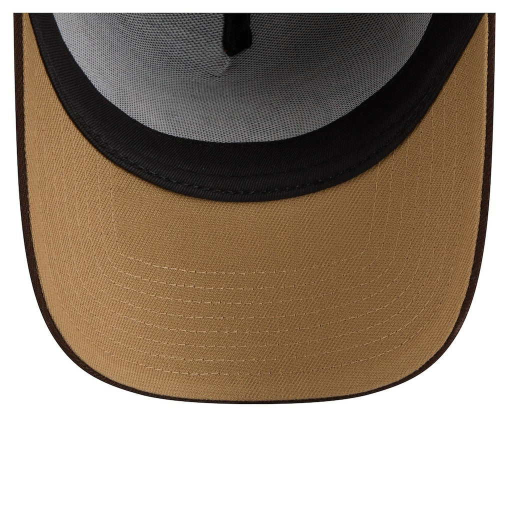 Kansas City Chiefs New Era Burnt Wood A-Frame 9FORTY Adjustable Hat - Dark Brown cheap