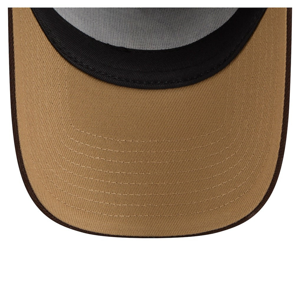 Miami Dolphins New Era Burnt Wood A-Frame 9FORTY Adjustable Hat - Dark Brown outlet