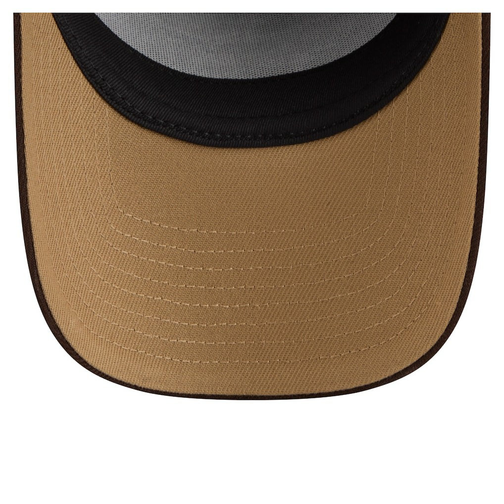 Minnesota Vikings New Era Burnt Wood A-Frame 9FORTY Adjustable Hat - Dark Brown outlet