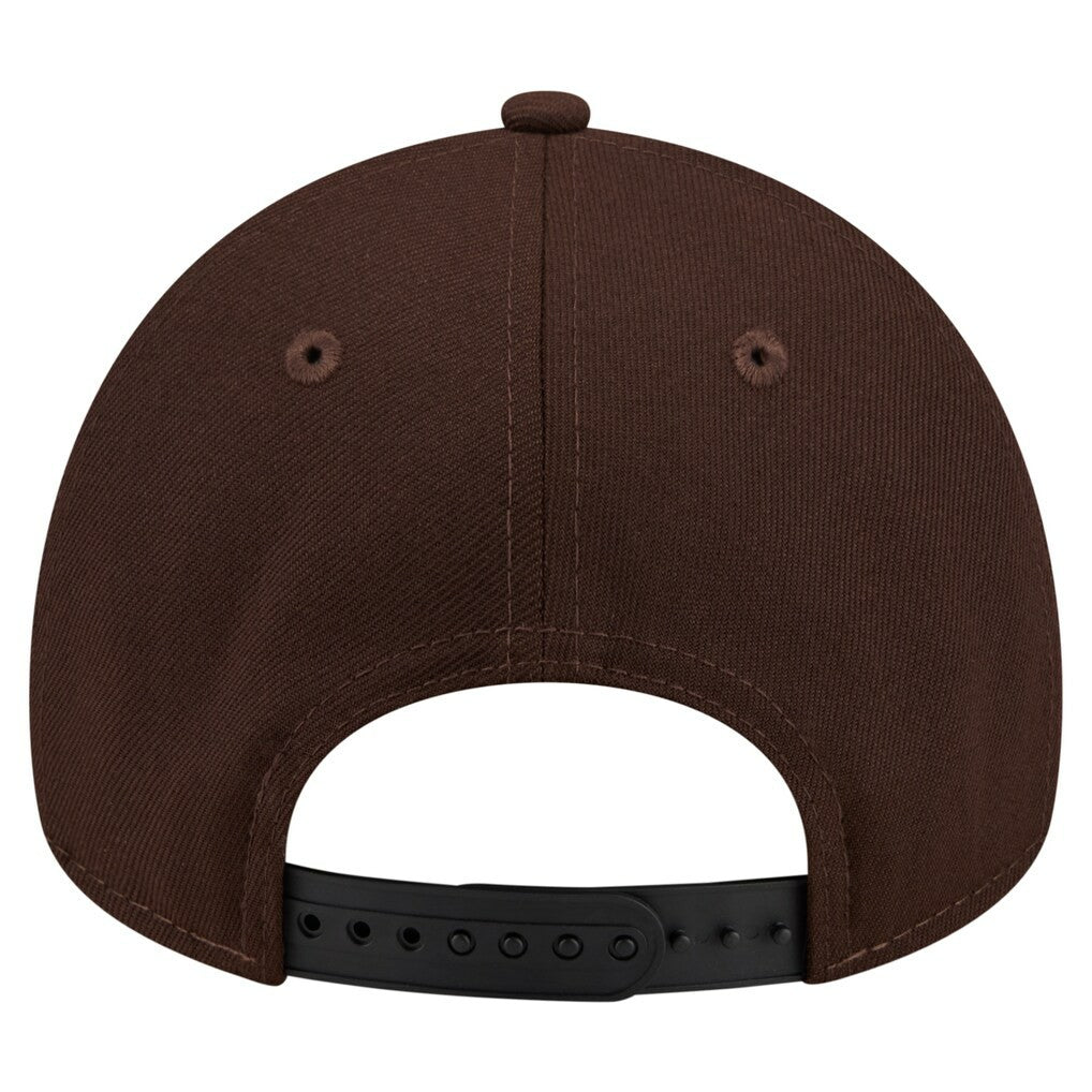 New England Patriots New Era Burnt Wood A-Frame 9FORTY Adjustable Hat - Dark Brown discount