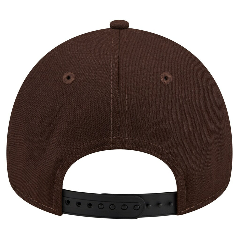 New England Patriots New Era Burnt Wood A-Frame 9FORTY Adjustable Hat - Dark Brown discount
