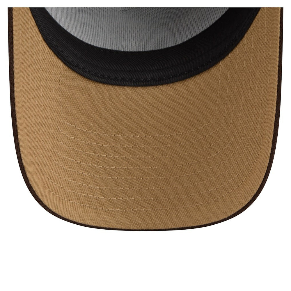New England Patriots New Era Burnt Wood A-Frame 9FORTY Adjustable Hat - Dark Brown discount