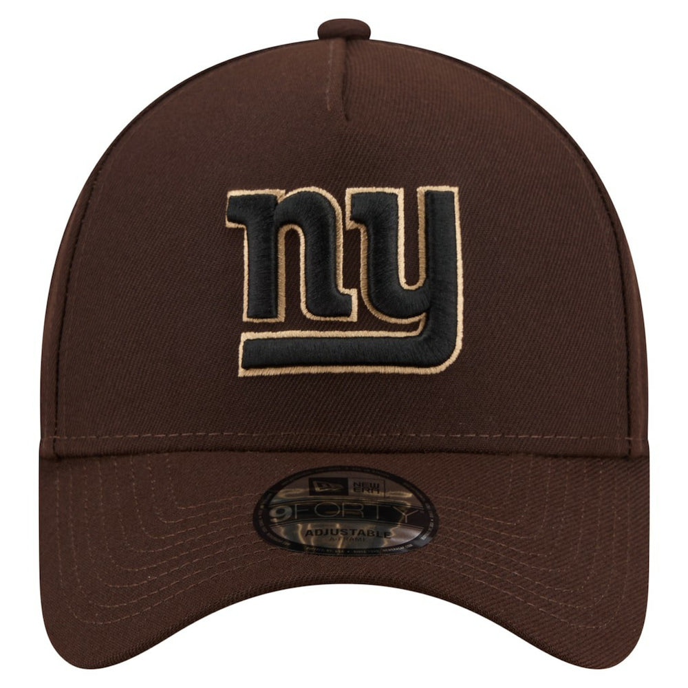 New York Giants New Era Burnt Wood A-Frame 9FORTY Adjustable Hat - Dark Brown cheap