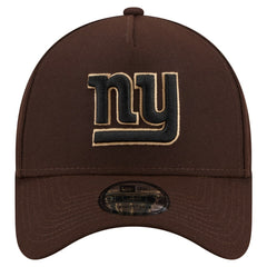New York Giants New Era Burnt Wood A-Frame 9FORTY Adjustable Hat - Dark Brown cheap
