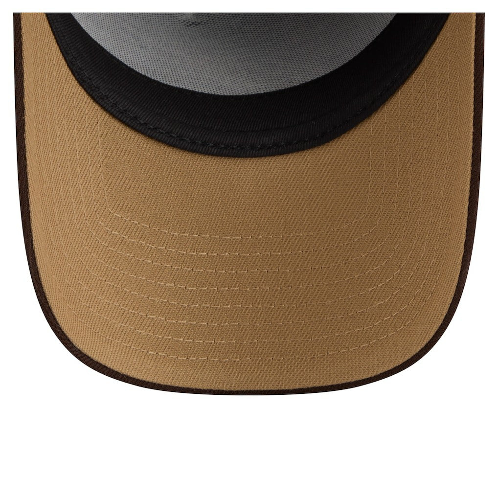 Philadelphia Eagles New Era Burnt Wood A-Frame 9FORTY Adjustable Hat - Dark Brown sale