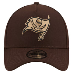 Tampa Bay Buccaneers New Era Burnt Wood A-Frame 9FORTY Adjustable Hat - Dark Brown discount