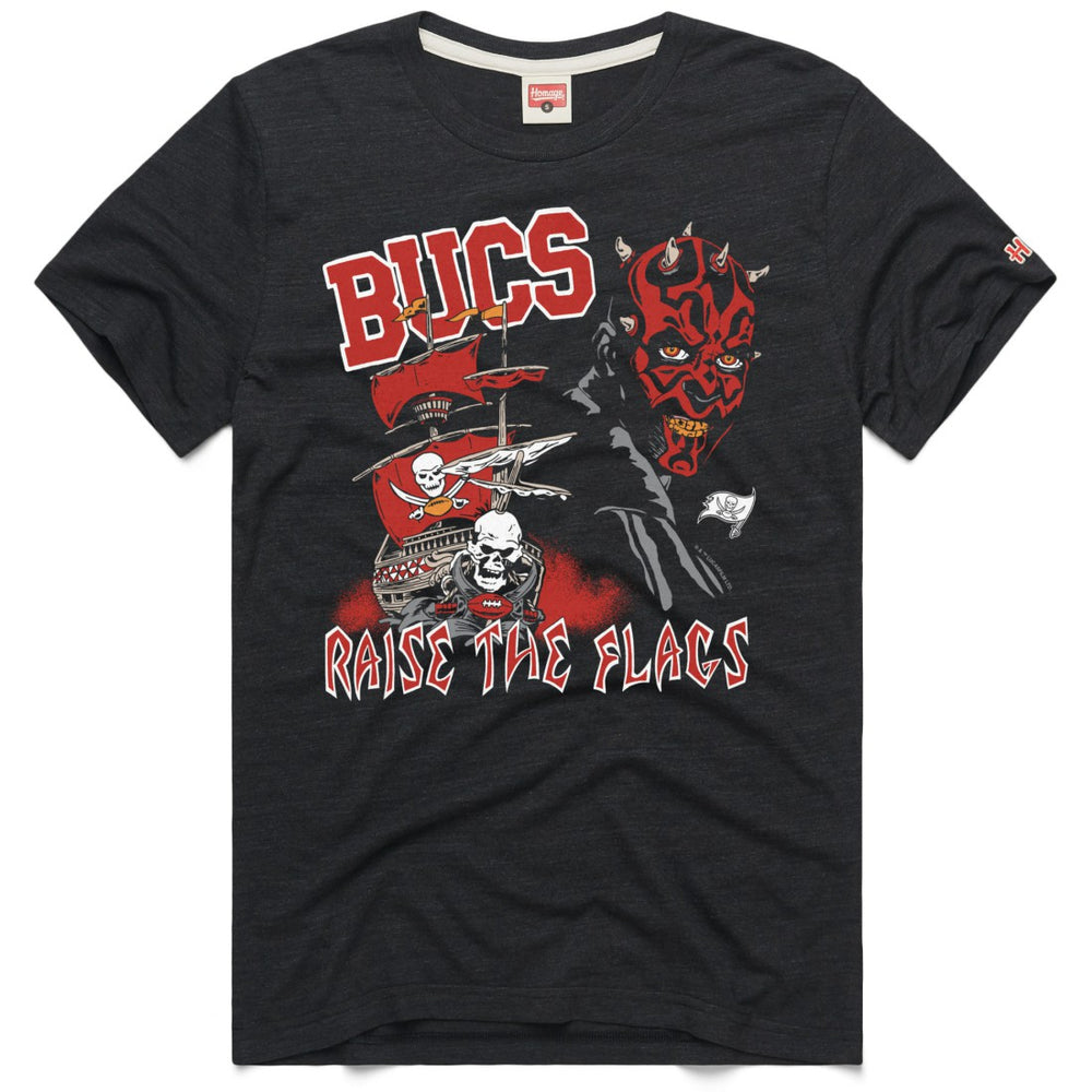 Tampa Bay Buccaneers Homage Unisex Star Wars x NFL Tri-Blend T-Shirt - Charcoal for sale