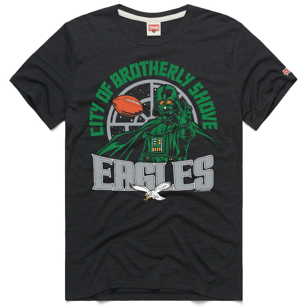 Philadelphia Eagles Homage Unisex Star Wars x NFL Tri-Blend T-Shirt - Charcoal for sale
