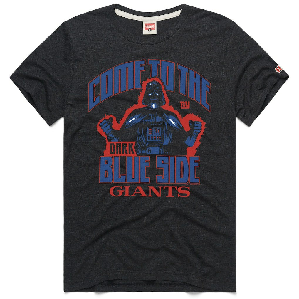 New York Giants Homage Unisex Star Wars x NFL Tri-Blend T-Shirt - Charcoal on sale