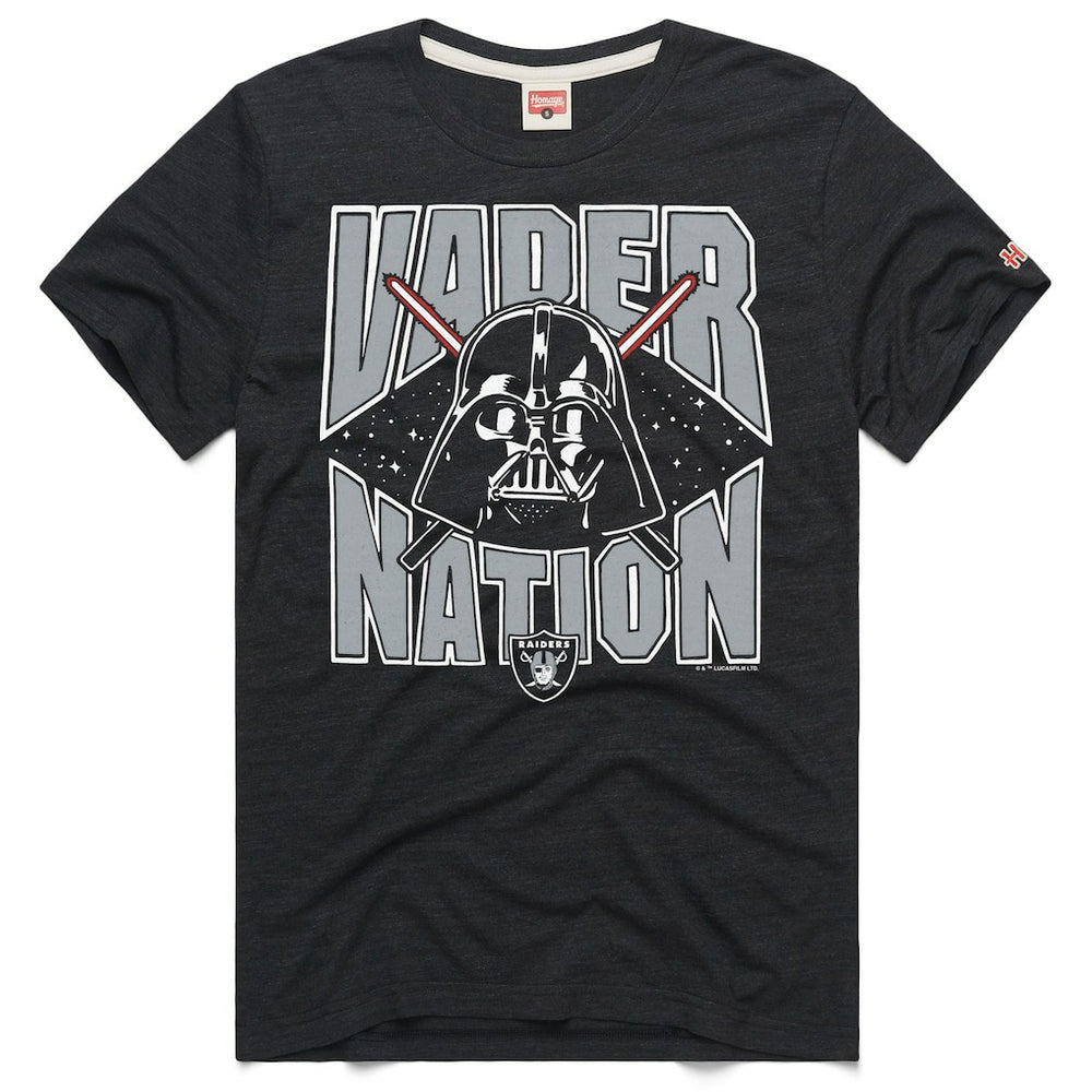 Las Vegas Raiders Homage Unisex Star Wars x NFL Tri-Blend T-Shirt - Charcoal cheap