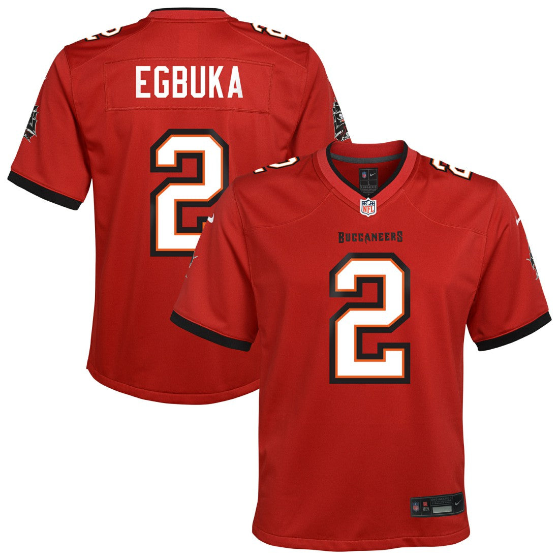 Emeka Egbuka Tampa Bay Buccaneers Youth Team Game Jersey - Red | Nike discount