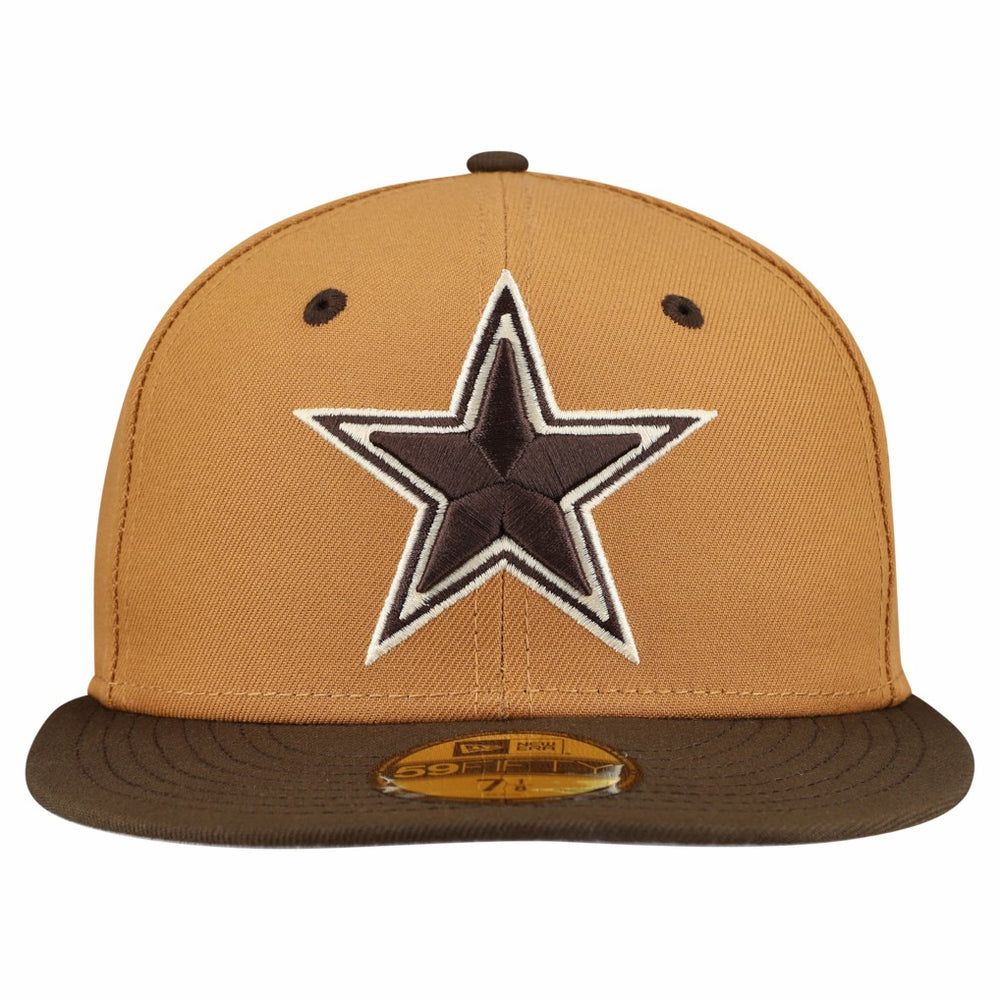 Dallas Cowboys New Era Two-Tone Walnut 59FIFTY Fitted Hat - Light Brown/Dark Brown online