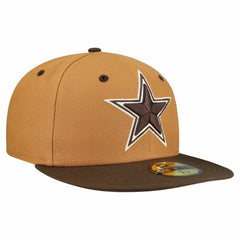 Dallas Cowboys New Era Two-Tone Walnut 59FIFTY Fitted Hat - Light Brown/Dark Brown online