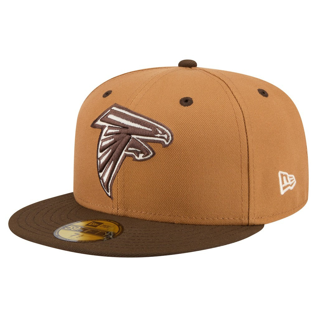 Atlanta Falcons New Era Two-Tone Walnut 59FIFTY Fitted Hat - Light Brown/Dark Brown discount