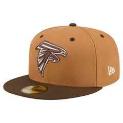 Atlanta Falcons New Era Two-Tone Walnut 59FIFTY Fitted Hat - Light Brown/Dark Brown discount