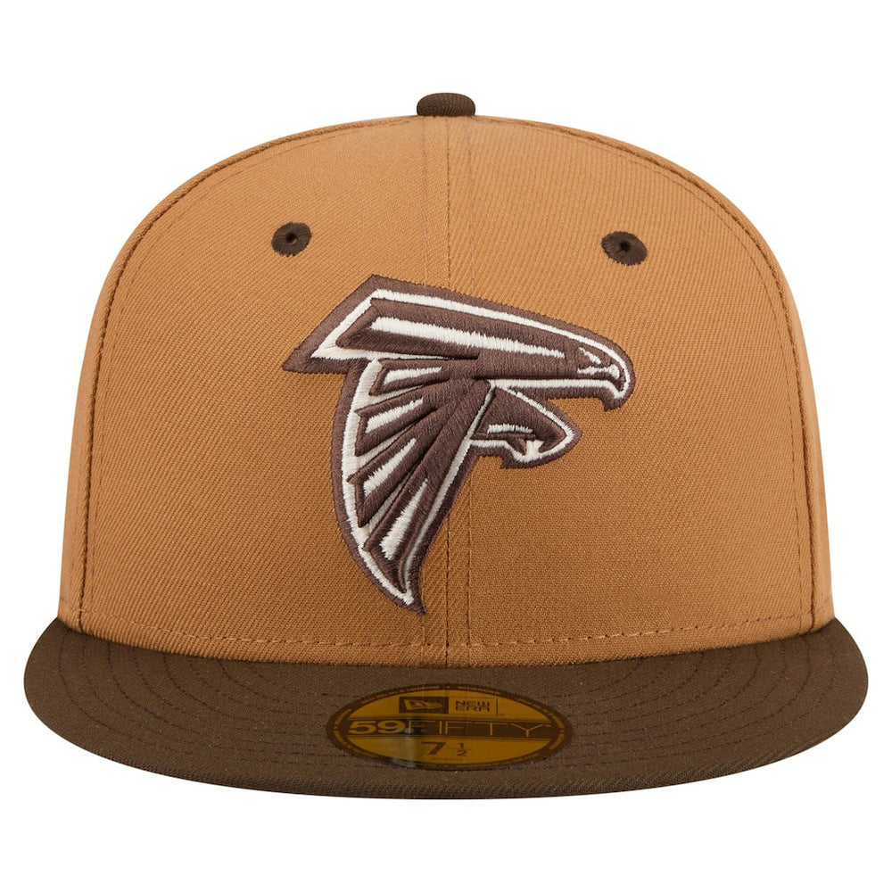 Atlanta Falcons New Era Two-Tone Walnut 59FIFTY Fitted Hat - Light Brown/Dark Brown discount