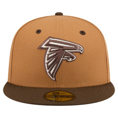 Atlanta Falcons New Era Two-Tone Walnut 59FIFTY Fitted Hat - Light Brown/Dark Brown discount