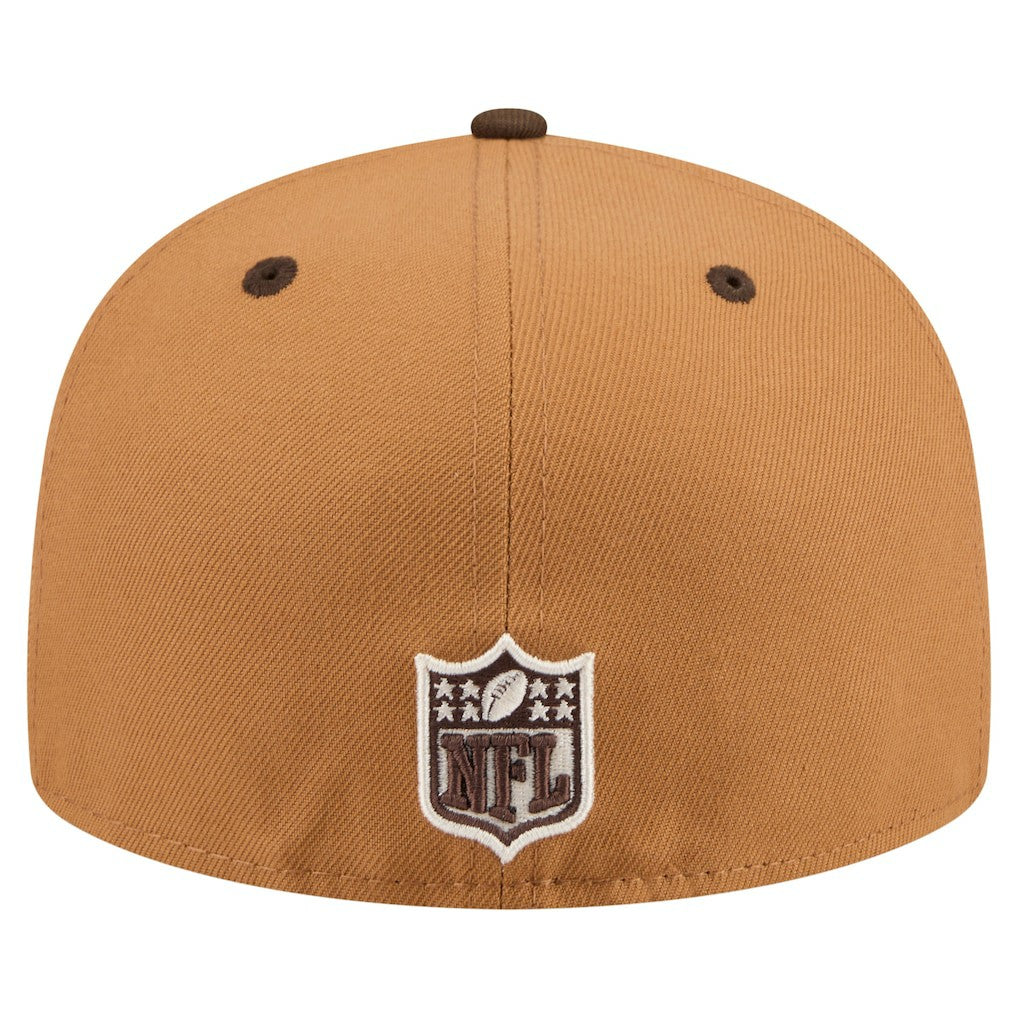 Atlanta Falcons New Era Two-Tone Walnut 59FIFTY Fitted Hat - Light Brown/Dark Brown discount