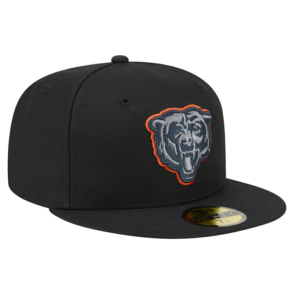 Chicago Bears New Era Color Pop 59FIFTY Fitted Hat - Black online