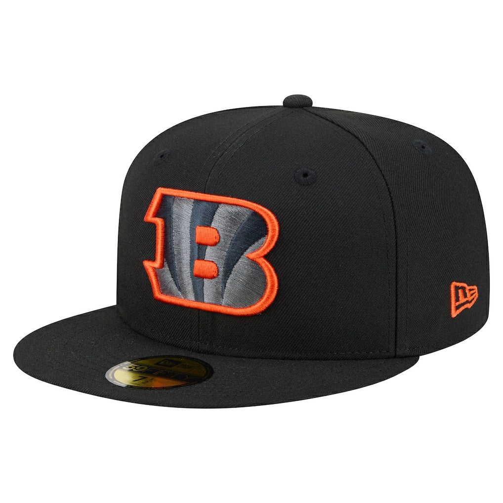 Cincinnati Bengals New Era Color Pop 59FIFTY Fitted Hat - Black discount