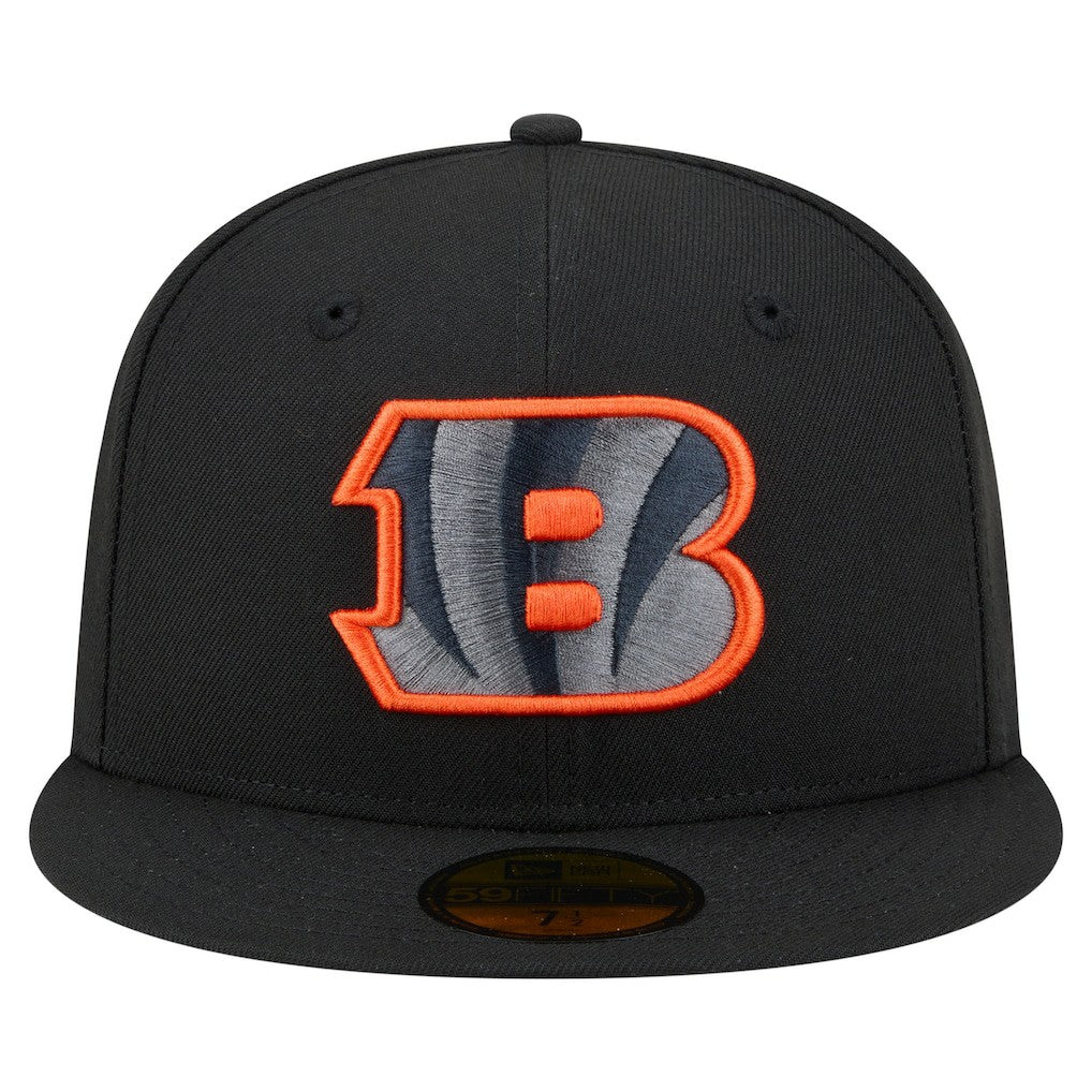 Cincinnati Bengals New Era Color Pop 59FIFTY Fitted Hat - Black discount
