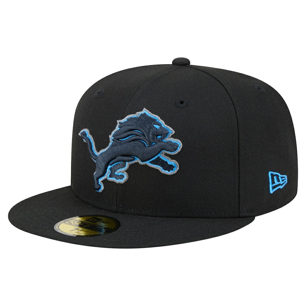 Detroit Lions New Era Color Pop 59FIFTY Fitted Hat - Black online