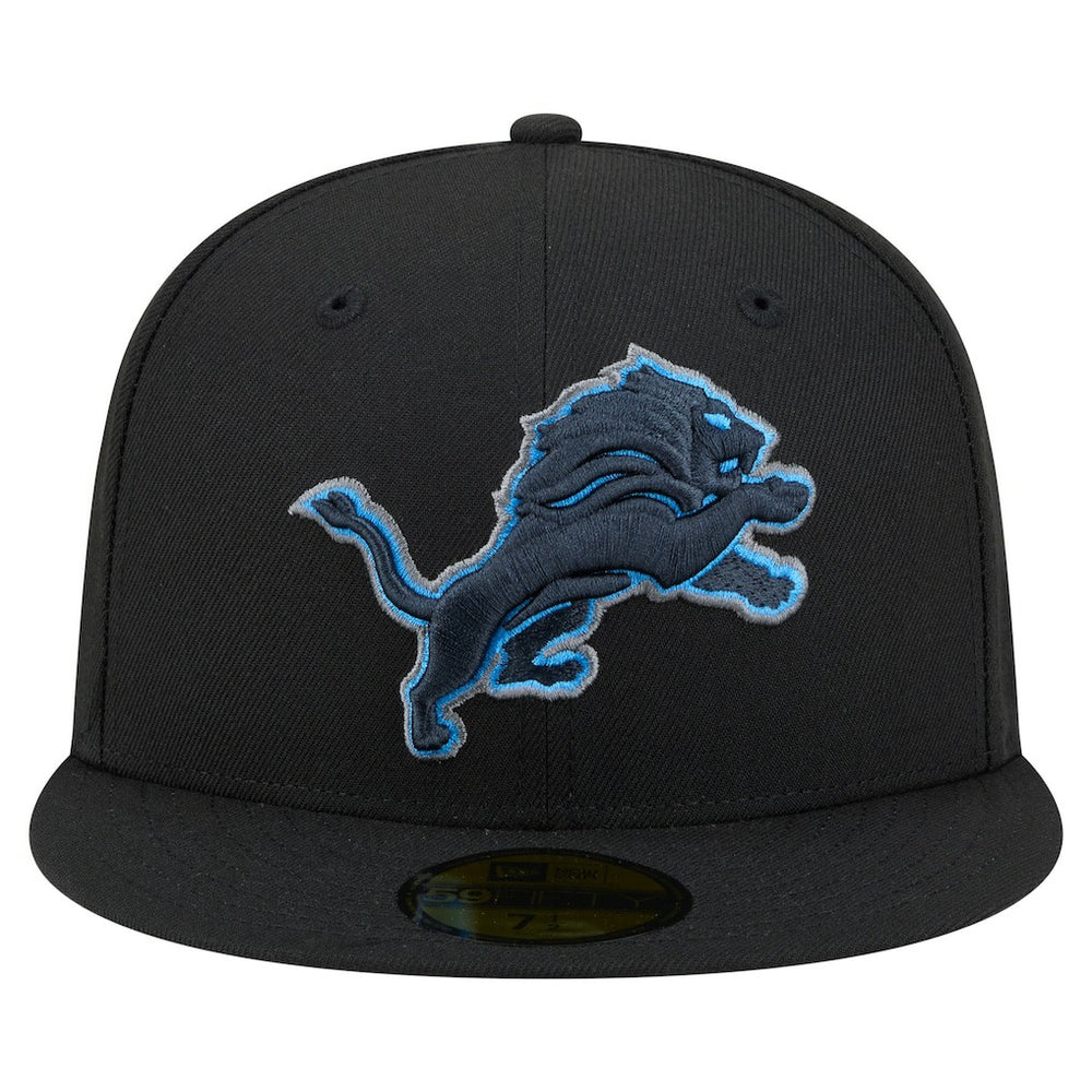 Detroit Lions New Era Color Pop 59FIFTY Fitted Hat - Black online