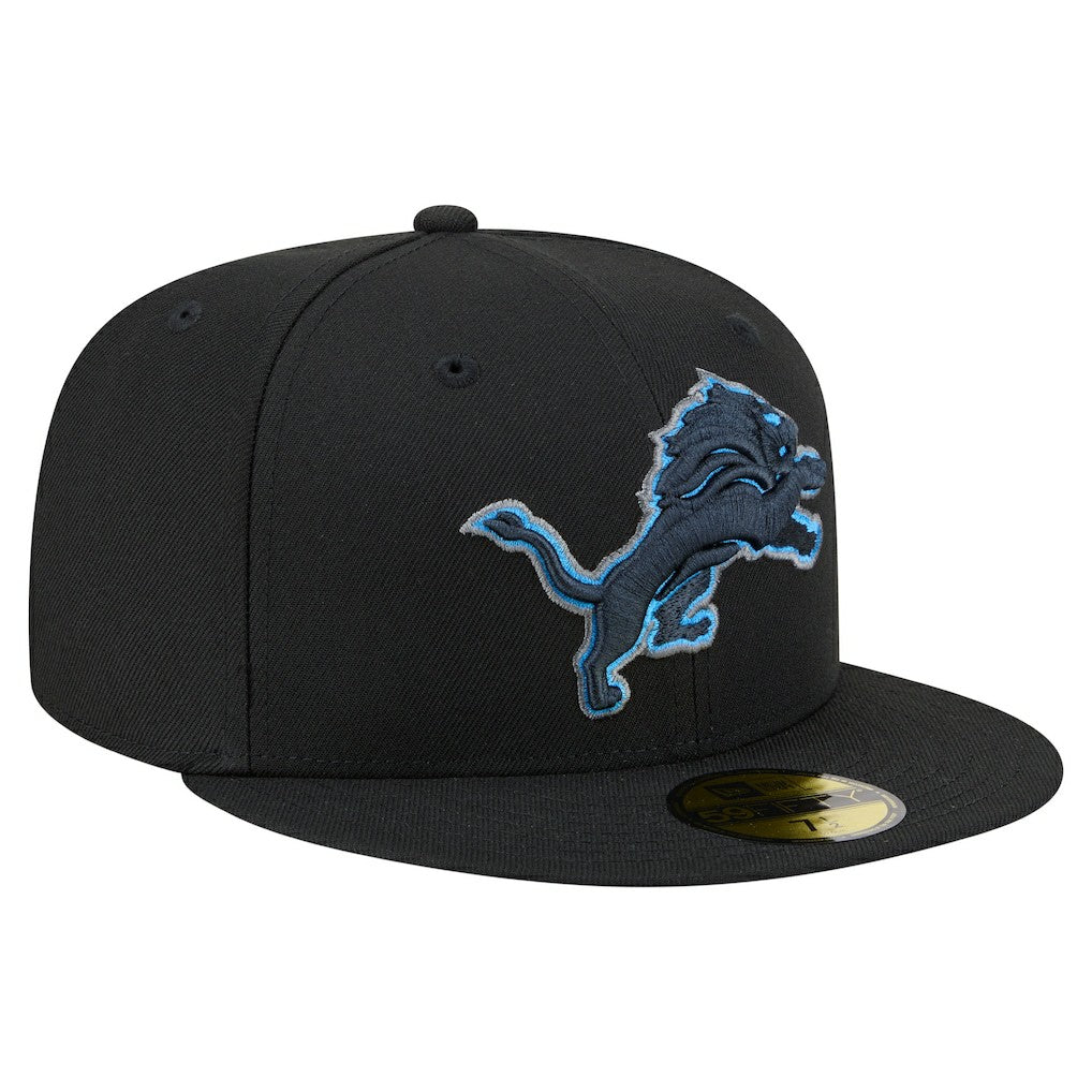 Detroit Lions New Era Color Pop 59FIFTY Fitted Hat - Black online