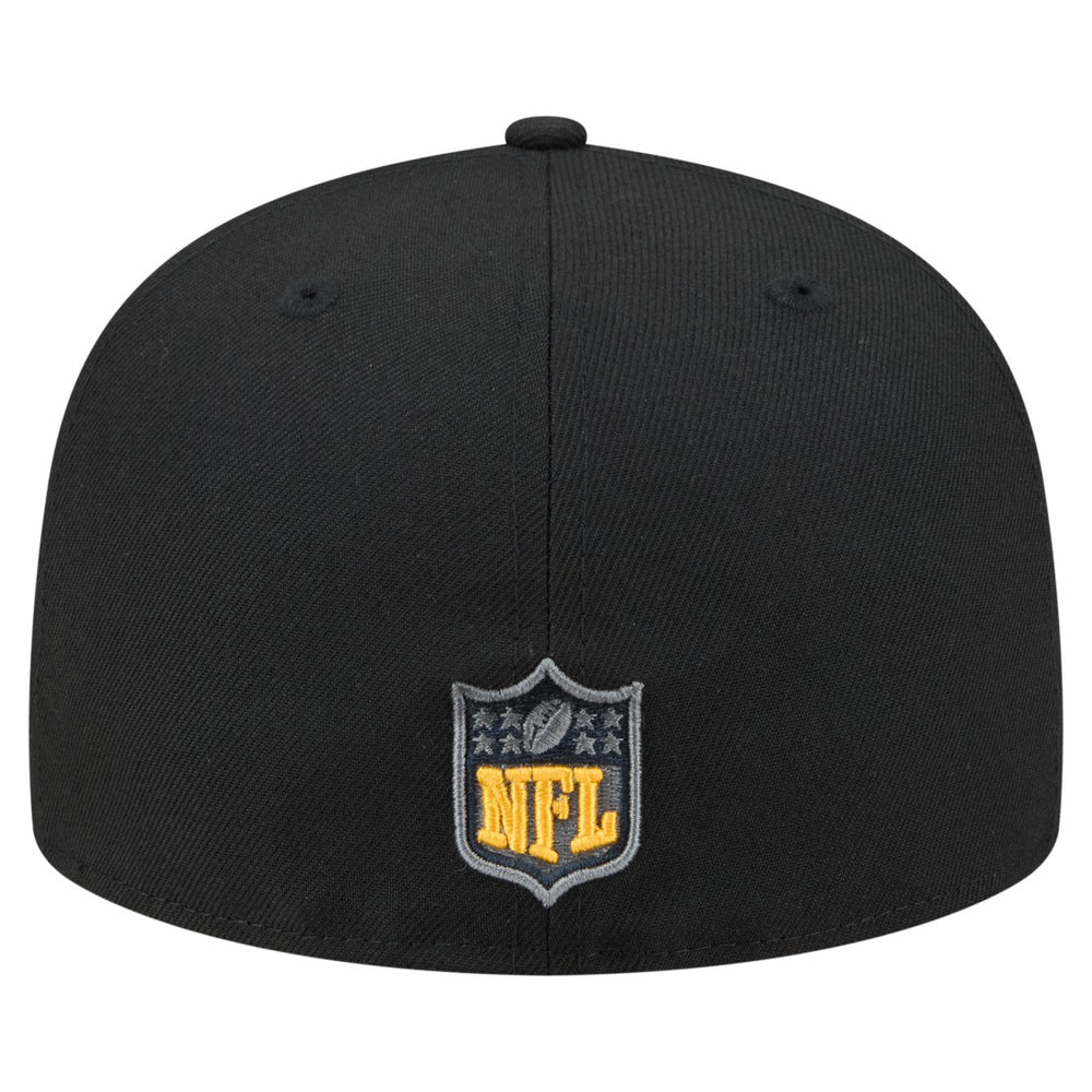 Green Bay Packers New Era Color Pop 59FIFTY Fitted Hat - Black discount