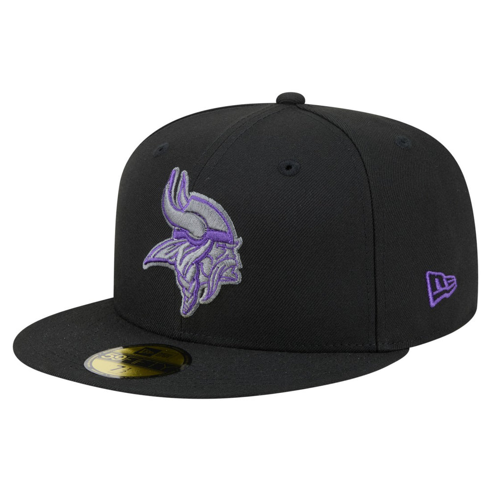 Minnesota Vikings New Era Color Pop 59FIFTY Fitted Hat - Black online