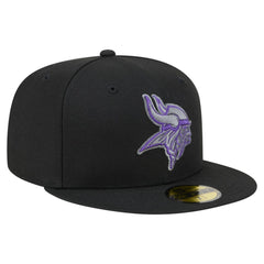 Minnesota Vikings New Era Color Pop 59FIFTY Fitted Hat - Black online
