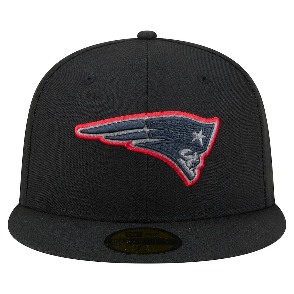 New England Patriots New Era Color Pop 59FIFTY Fitted Hat - Black on sale