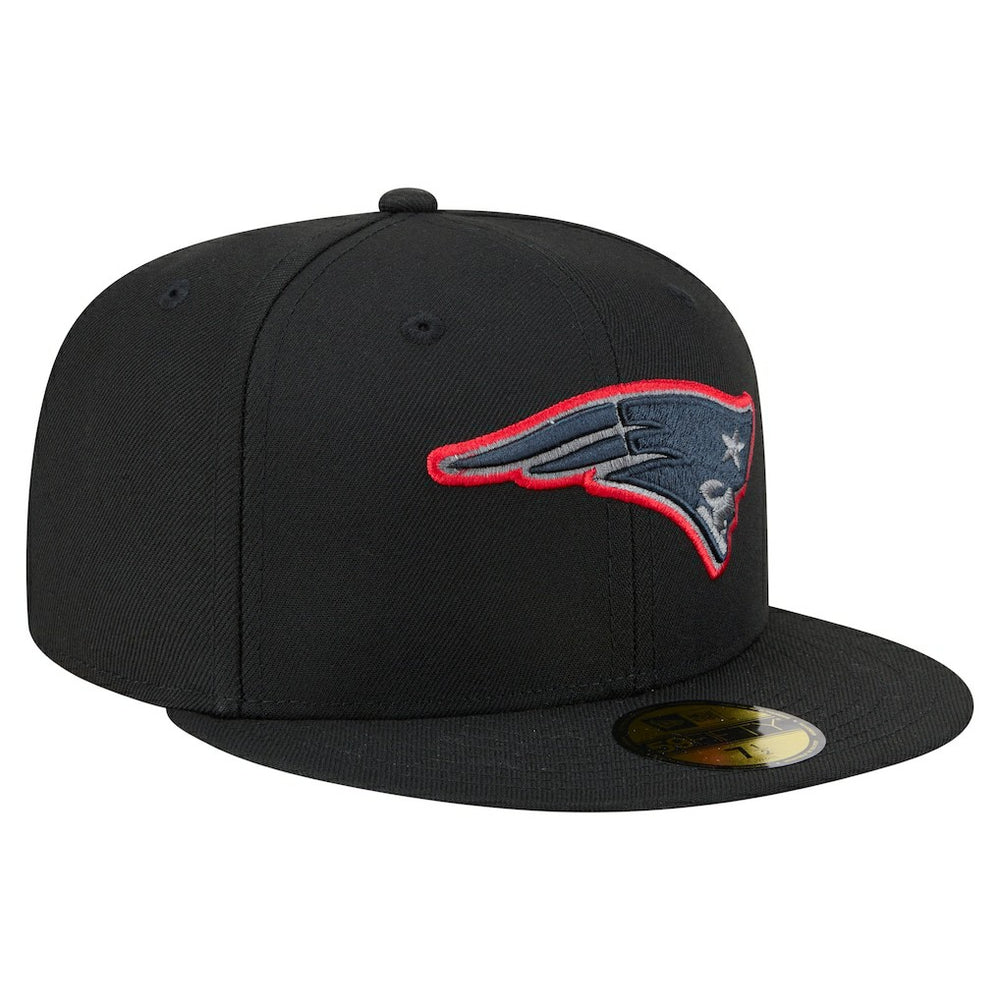 New England Patriots New Era Color Pop 59FIFTY Fitted Hat - Black on sale