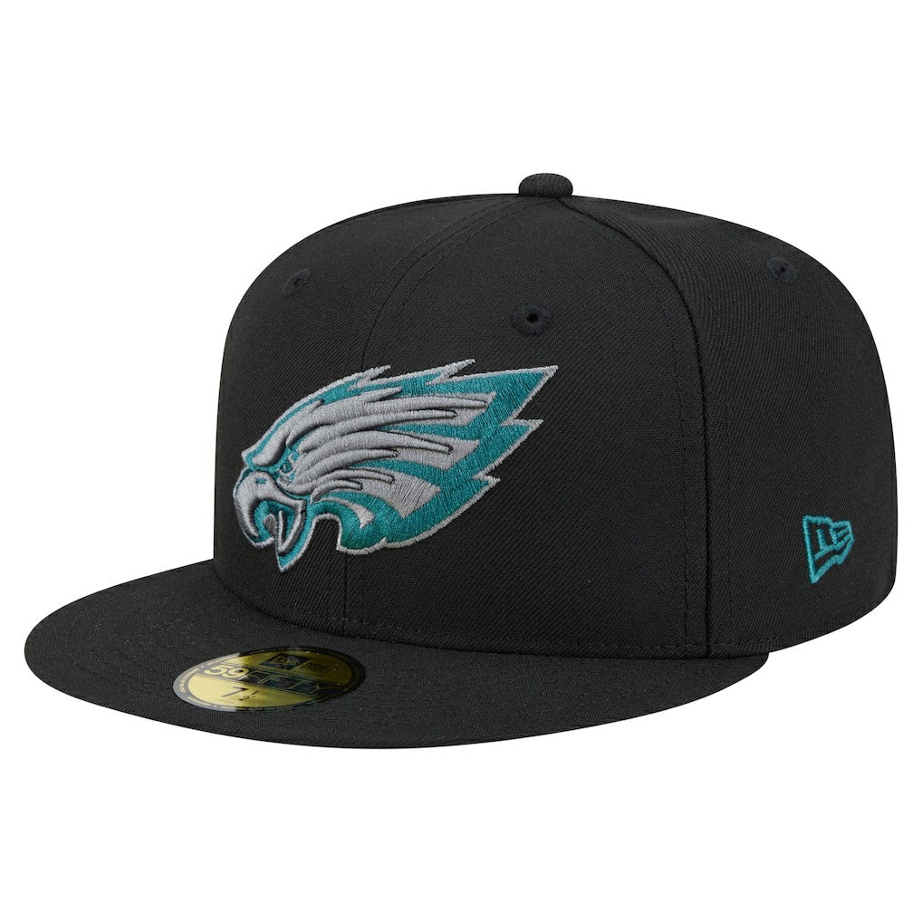 Philadelphia Eagles New Era Color Pop 59FIFTY Fitted Hat - Black on sale