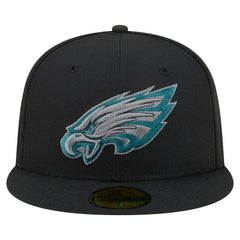 Philadelphia Eagles New Era Color Pop 59FIFTY Fitted Hat - Black on sale