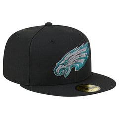 Philadelphia Eagles New Era Color Pop 59FIFTY Fitted Hat - Black on sale