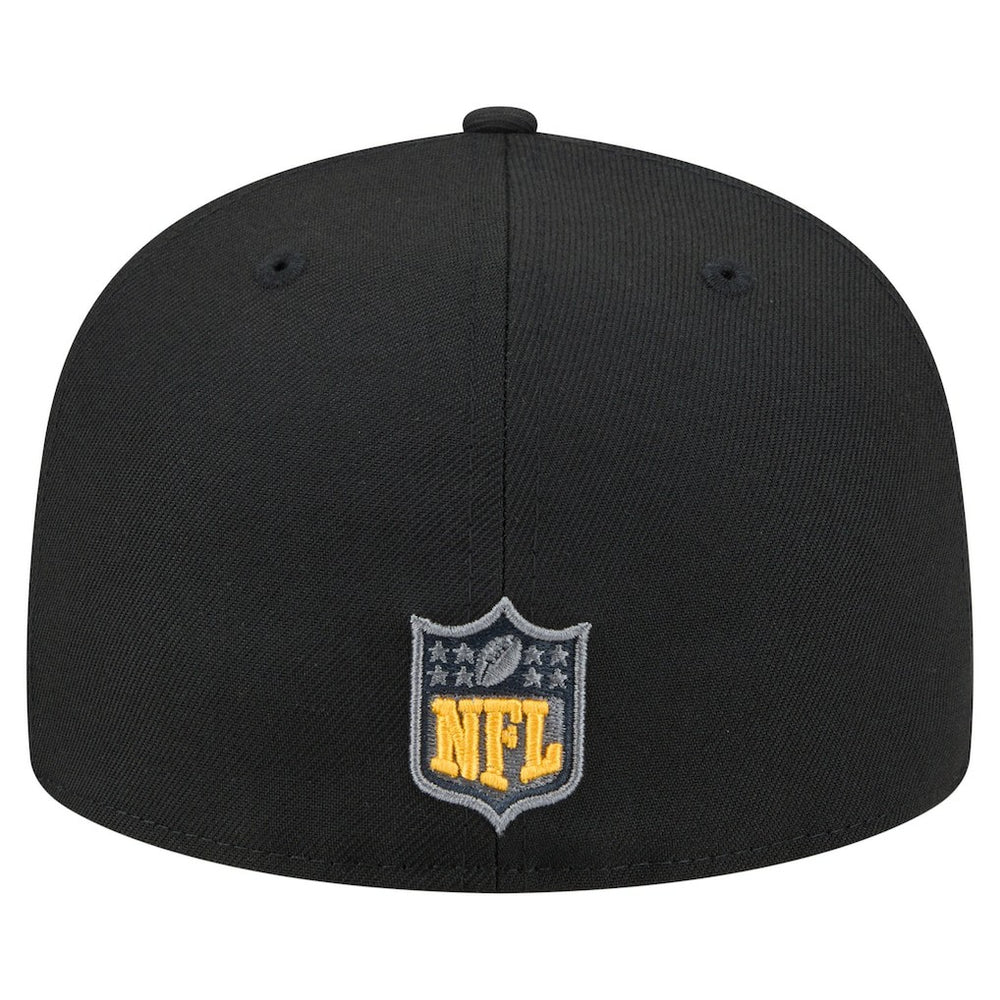 Pittsburgh Steelers New Era Color Pop 59FIFTY Fitted Hat - Black discount