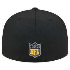 Pittsburgh Steelers New Era Color Pop 59FIFTY Fitted Hat - Black discount