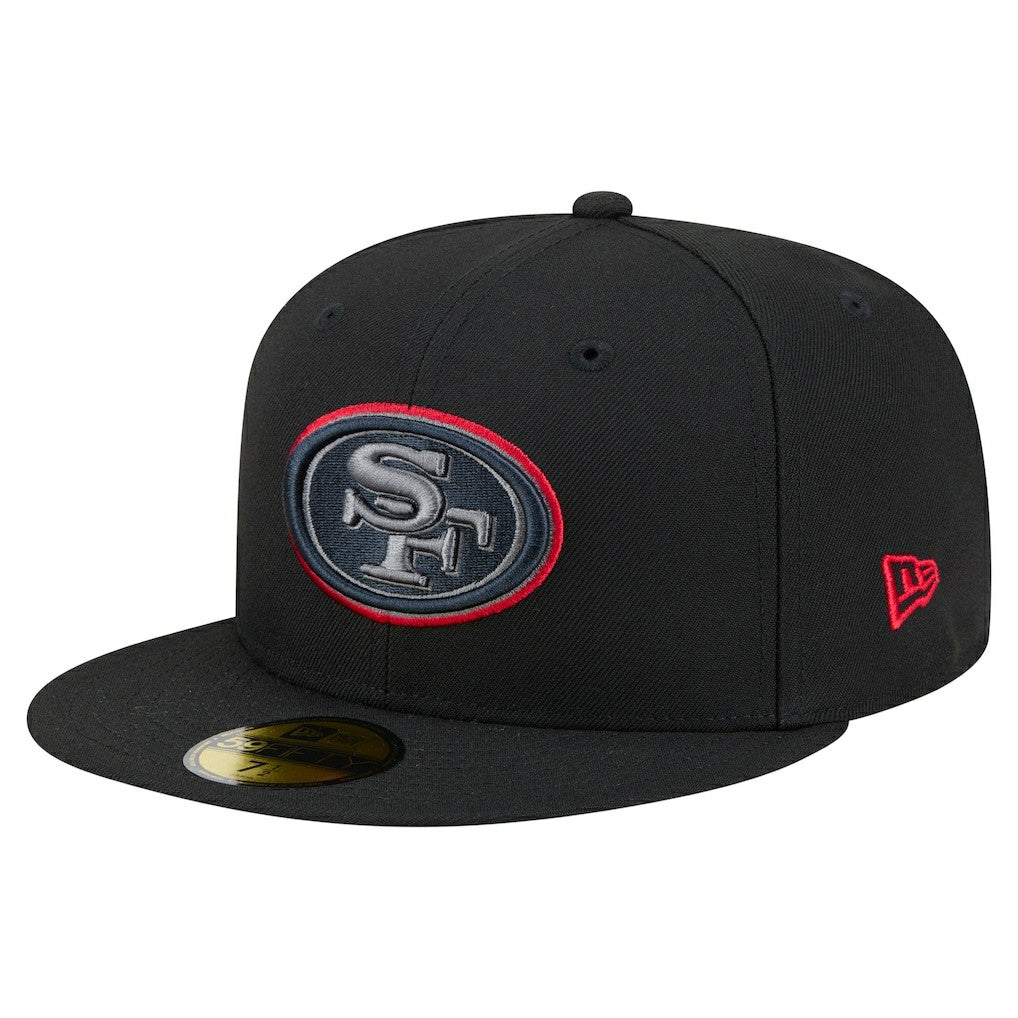 San Francisco 49ers New Era Color Pop 59FIFTY Fitted Hat - Black discount