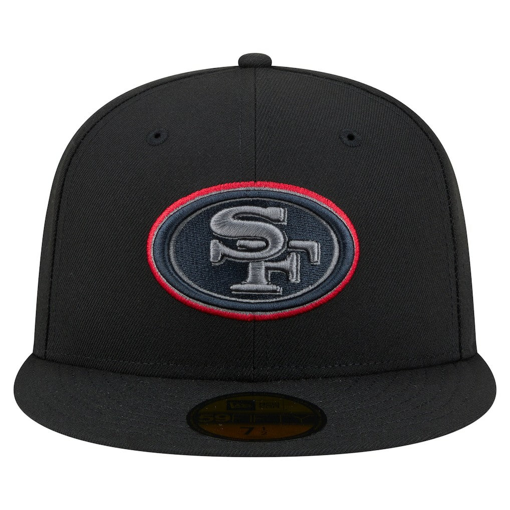 San Francisco 49ers New Era Color Pop 59FIFTY Fitted Hat - Black discount
