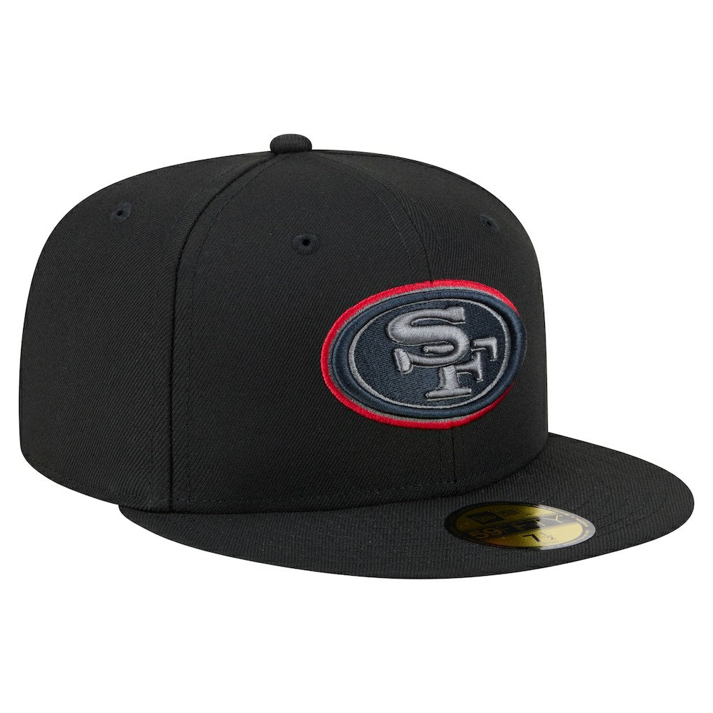 San Francisco 49ers New Era Color Pop 59FIFTY Fitted Hat - Black discount